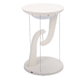 Floating Desk Lamp Round Creative USB Levitating Table Lamp with Wireless Charging for Bedroom Bedside Night Light Ornament