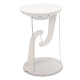 Floating Desk Lamp Round Creative USB Levitating Table Lamp with Wireless Charging for Bedroom Bedside Night Light Ornament