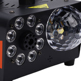 600W Fog Machine with Disco Ball LED Lights Auto Spray Wireless Remote Control Smoke Machine for Stage Party EU Plug 220V