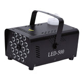 Fog Machine 500W 18 LED Lights Smoke Machine Wireless Wired Remote Control for Parties Stages Weddings EU Plug 220V