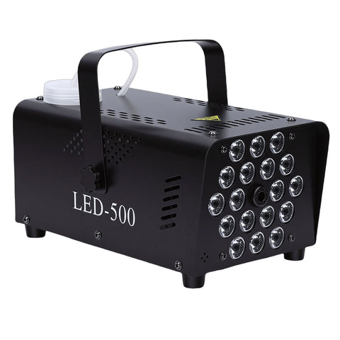 Fog Machine 500W 18 LED Lights Smoke Machine Wireless Wired Remote Control for Parties Stages Weddings US Plug 110V In Australia - Darrahopens