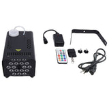 Fog Machine 500W 18 LED Lights Smoke Machine Wireless Wired Remote Control for Parties Stages Weddings US Plug 110V