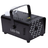 Fog Machine 500W 18 LED Lights Smoke Machine Wireless Wired Remote Control for Parties Stages Weddings US Plug 110V
