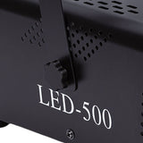 Fog Machine 500W 18 LED Lights Smoke Machine Wireless Wired Remote Control for Parties Stages Weddings US Plug 110V