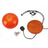 Candle Warmer Lamp Glass Adjustable Retro Electric Scented Wax Candle Melter with Bulb for Home Decor House Warming Gifts Orange UK Plug