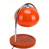 Candle Warmer Lamp Glass Adjustable Retro Electric Scented Wax Candle Melter with Bulb for Home Decor House Warming Gifts Orange UK Plug