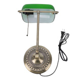 Vintage Desk Lamp Plug In Table Lamp with Green Glass Shade Pull Chain Switch for Home Bedroom Study Room US Plug 110V In Australia - Darrahopens