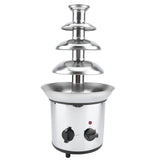 4 Tiers Electric Chocolate Melting Machine Fondue Maker Fountain
