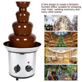 4 Tiers Electric Chocolate Melting Machine Fondue Maker Fountain