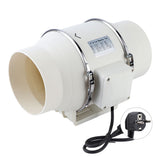 High Efficiency Inline Duct Fan Air Extractor Bathroom Kitchen Ventilation System 80W In Australia - Darrahopens