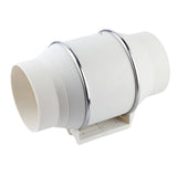 High Efficiency Inline Duct Fan Air Extractor Bathroom Kitchen Ventilation System 80W
