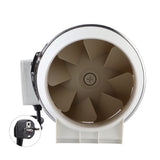 High Efficiency Inline Duct Fan Air Extractor Bathroom Kitchen Ventilation System 80W
