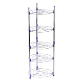 5 Tiers Home Kitchen Pans Pots Storage Rack Durable Metal Wire Shelving Organizer
