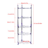 5 Tiers Home Kitchen Pans Pots Storage Rack Durable Metal Wire Shelving Organizer