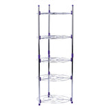 5 Tiers Home Kitchen Pans Pots Storage Rack Durable Metal Wire Shelving Organizer