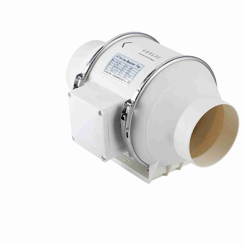 High Efficiency Inline Duct Fan Air Extractor Bathroom Kitchen Ventilation System 40W
