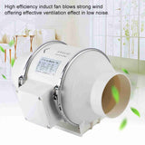 High Efficiency Inline Duct Fan Air Extractor Bathroom Kitchen Ventilation System 40W