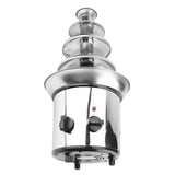 4 Tiers Electric Chocolate Cream Melting Machine Fondue Maker Fountain