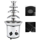 4 Tiers Electric Chocolate Cream Melting Machine Fondue Maker Fountain