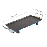 Non Stick Electric Grill Plate Barbecue Skewers Dish Party Buffet Pan Cookware