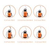 5L Garden Pump Sprayer with Wand Handheld Water Sprayers Plant Water Mister Sprayer Lawn Mister Bottle for Watering Cleaning Fertilizing Pest Control