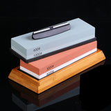 400/1000 3000/80000 Grit White Corundum Whetstone Flattening Stone Angel Guide Set for Cutter Sharpening