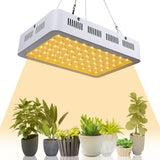 600W LED Grow Light 3500K Full Spectrum Grow Light Daisy Chain Plant Grow Lights for Indoor Greenhouses Plants Seedling Vegetables Flowers Succulents