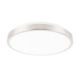 Smart Ceiling Light 11-inch 15W Flush Mount Wi-Fi Ceiling Lamp 2700K-6500K White & RGB Multicolored Dimmable Ceiling Lights Voice Control APP Control Timing Function Intelligent LED Lamps Brushed Nickel (No Hub Required)