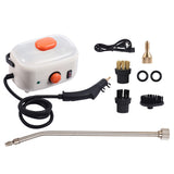 2500W Portable Handheld Steam Cleaner 2L Water Tank High Temperature 3 Bar Pressurized Steam Cleaning Machine with Brush Heads for Kitchen Bathroom Air Conditioner Refrigerator