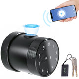 5 in 1 Unlock Smart Door Lock Keyless Entry Biometric Door Knob with Keypad BT for Tuya App Remote Control Password Fingerprint Door Lock with IC Card Mechanical Key for Home Apartment Hotel Office