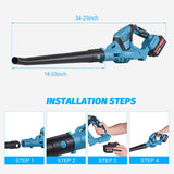 Cordless Leaf Blower 21V Battery Powered Leaf Blower for Lawn Care with Fast Charger 81.19CFM 52.1MPH Lightweight Powerful Leaf Blower for Patio Yard Sidewalk Leaf Dust Snow Blowing In Australia - Darrahopens