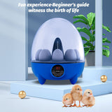 Incubators for Hatching Eggs 8 Egg Incubator with LED Light Temperature Control 360 Degree View Chicken Egg Incubators for Duck Goose Quail Bird for School/Home/Farm/Kids In Australia - Darrahopens