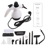 Handheld Steam Cleaner Multipurpose 1000W 3 Bar Portable High Temperature Pressurized Steam Cleaner with Safety Lock and 15 Accessory Kit to Remove Dirt/Grime/Grease Chemical-Free Cleaning Furniture Car Sofa Bathroom Grill Tile Car Detailing