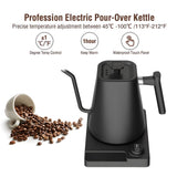 Electric Kettle 1200W 1-24 Hour Timer Hand Brew Coffee Gooseneck Electric Kettle for Home Hotel Office In Australia - Darrahopens