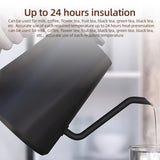 Electric Kettle 1200W 1-24 Hour Timer Hand Brew Coffee Gooseneck Electric Kettle for Home Hotel Office