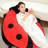 Wearable Ladybug Pillow Cute Warm Sleeping Wearable Plush Removable Oversized 60cm/23in Giant Wearable Ladybug Pillow for Children and Adults Release Stress