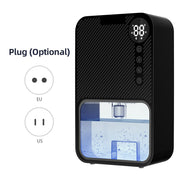 Electric Dehumidifiers for Home 37 OZ Capacity Quiet Dehumidifier for Room with Auto Shut Off 7 Colors LED Light 24H Timer Portable Dehumidifier for Bathroom / Bedroom / Basement / RV