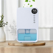 Electric Dehumidifiers for Home 37 OZ Capacity Quiet Dehumidifier for Room with Auto Shut Off 7 Colors LED Light 24H Timer Portable Dehumidifier for Bathroom / Bedroom / Basement / RV