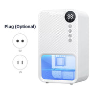 Electric Dehumidifiers for Home 37 OZ Capacity Quiet Dehumidifier for Room with Auto Shut Off 7 Colors LED Light 24H Timer Portable Dehumidifier for Bathroom / Bedroom / Basement / RV