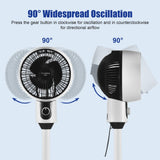 Oscillating Fan 3 Speed Quiet Pedestal Floor Standing Fan for Home Bedroom Living Room In Australia - Darrahopens