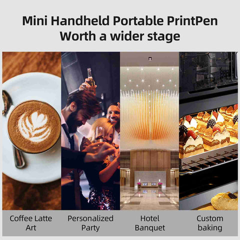 Food Printer 300psi Printing Accuracy Portable Handheld Cake Image Printer for Home In Australia - Darrahopens