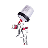 Universal 1.4mm/1.7mm/2.0mm Nozzle Cordless Paint Sprayer for Home Interior House Painting Car DIY Aluminum Alloy Paint Sprayer Gun with 600ml Cup Pressure Valve 10Pcs Disposable Bottles