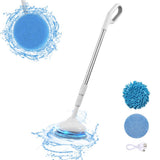 Electric Spin Scrubber Rechargeable Portable Electric Spin Mop Cleaner with Replaceable Brush Heads Cordless Shower Scrubber Adjustable Extension Handle for Window Bathroom Kitchen Car Tile Wall Floor In Australia - Darrahopens