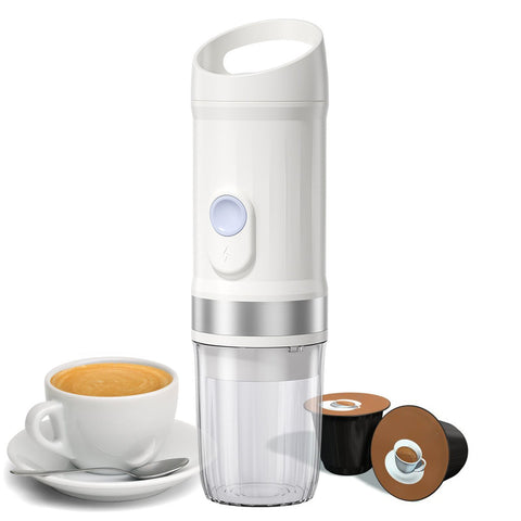 Portable Electric Espresso Coffee Machine Cordless Heat and Cold Brew 3oz Single Serve Mini Coffee Maker with 3-IN-1 Coffee Powder/N Capsule/DG Capsule 20Bar Pump Pressure Rechargeable 9600mAh Battery In Australia - Darrahopens