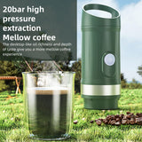 Portable Electric Espresso Coffee Machine Cordless Heat and Cold Brew 3oz Single Serve Mini Coffee Maker with 3-IN-1 Coffee Powder/N Capsule/DG Capsule 20Bar Pump Pressure Rechargeable 9600mAh Battery