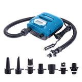 20PSI High Pressure SUP Pump Dual Motor 150W 12V DC Inflatable Deflatable Electric Air Pump with 7 Nozzles for Paddle Board Surfboard Air Mattress Boat Kayak with Portable Handle LED Display Screen In Australia - Darrahopens