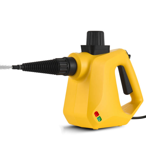 Pressurized Handheld Multi-surface Natural Steam Cleaner with 9pcs Accessories for Home Portable Floor Deep Cleaning Steamers with Ergonomic Handle 9.8ft Cable for Hardwood and Tile