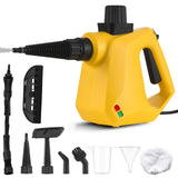 Pressurized Handheld Multi-surface Natural Steam Cleaner with 9pcs Accessories for Home Portable Floor Deep Cleaning Steamers with Ergonomic Handle 9.8ft Cable for Hardwood and Tile
