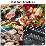 38Pcs BBQ Grill Accessories Set Portable Stainless Steel Grill Tools Grilling Accessories with Aluminum Case Thermometer Gloves Grill Mats for Outdoor Camping Backyard Barbecue Picnic