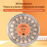 30 Eggs Incubator with Automatic Egg Turning Humidity Control Temperature Display and Egg Candler Light Cozy Incubator with External Injection Water Bottle for Hatching Chicken Bird Duck Quail Parrot Eggs In Australia - Darrahopens